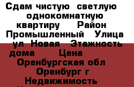 Сдам чистую, светлую,  однокомнатную квартиру.  › Район ­ Промышленный › Улица ­ ул. Новая › Этажность дома ­ 5 › Цена ­ 12 000 - Оренбургская обл., Оренбург г. Недвижимость » Квартиры аренда   